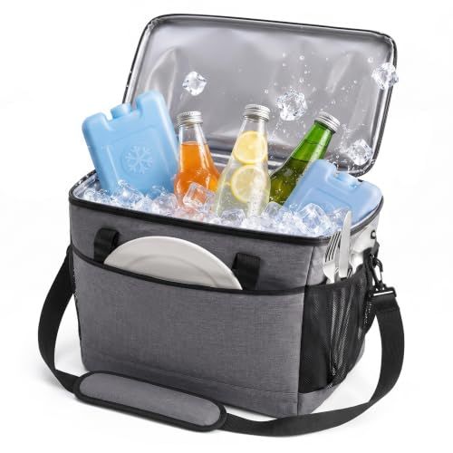Merkloos Relaxdays Koeltas - 20 l - grijs