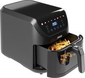 Princess Airfryer 182258 - Heteluchtfriteuse - 8 liter - Kijkvenster - Zwart - PFAS vrij - 8 automatische programma's - Digital Touchscreen - 2000 W