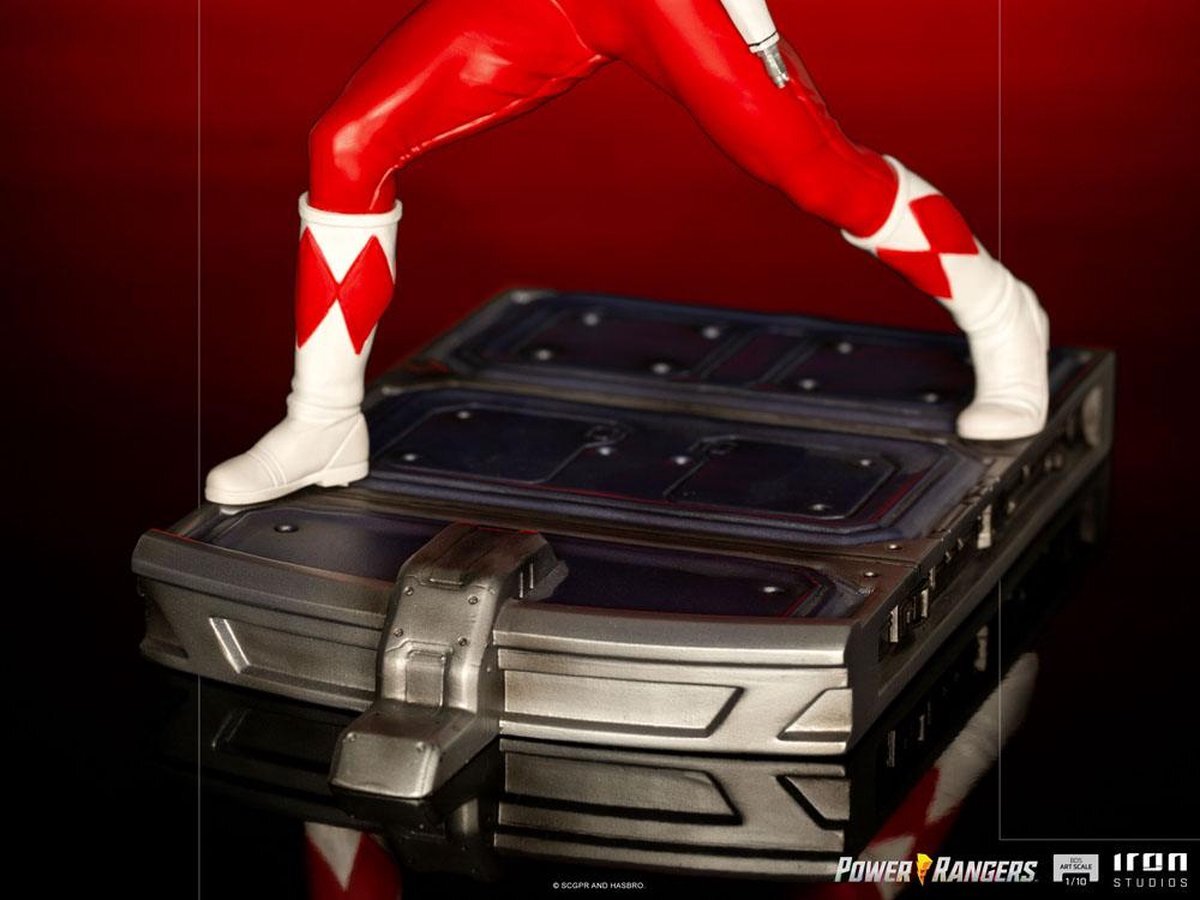 iron studio Power Rangers BDS Art Scale Statue 1/10 Red Ranger 17 cm
