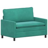 vidaXL - Bank - Turquoise - 126 x 81 x 87,5 cm - Fluweel