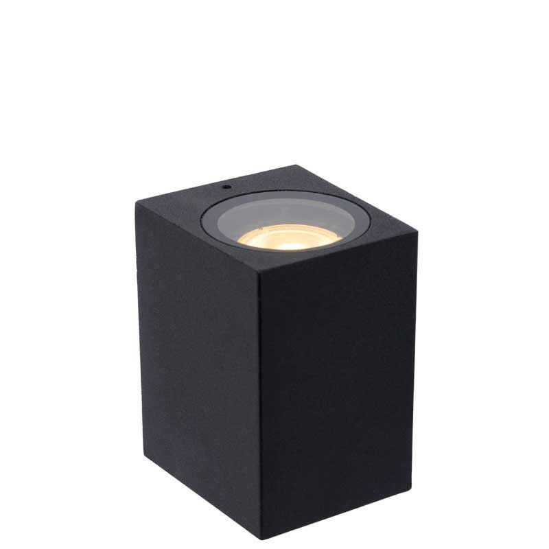 Lucide Zaro - Wandspot - Zwart - Aluminium - LED - IP44
