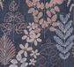 A.S. Création Vliesbehang Planten & Bladeren Retro Blauw Lila Creme