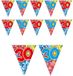 Folat Leeftijd vlaggenlijn / slinger - 2x - 30 jaar - 3 meter - verjaardag feest versiering - mini vlaggetjes