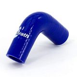 Bonrath Siliconen slang 90 graden bocht - Blauw - Lengte:50mm - Ø22mm