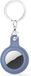 By Qubix Qubix - AirTag case gel series - sleutelhanger met ring - cyan