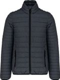 Kariban Men's Lightweight Padded Jacket Marl Donkergrijs - 4XL