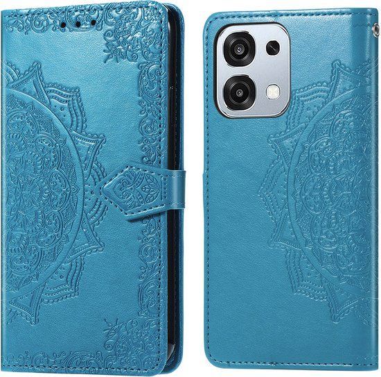 imoshion Hoesje - Geschikt voor Oppo A6 Pro (5G) - Mandala Bookcase - Turquoise