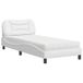 Maison Exclusive - Lit avec matelas « Hvar » blanc 90 x 190 cm, simili cuir