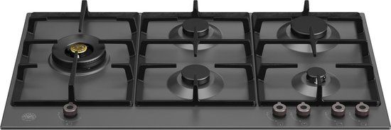 Bertazzoni La Germania Bertazzoni P905LPRONE Gas Kookplaat - Zwart