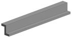 Evergreen Modelbouwdecoratie - 756 Z profiel 4,8mmX35cm - 3 stuks Styreen