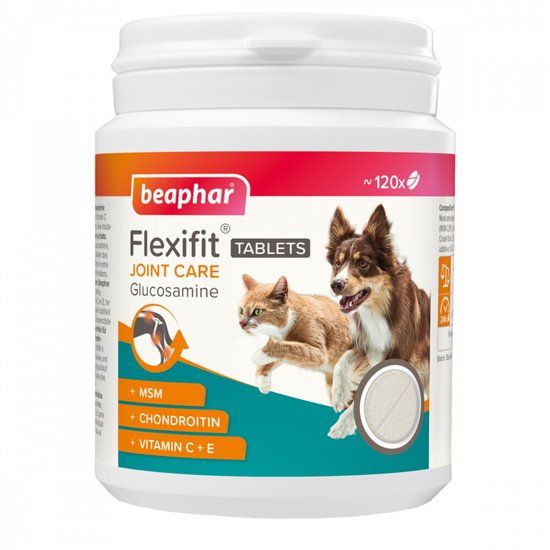 Beaphar Flexifit Glucosamine - 3 x 120 tabletten - Voordeelverpakking