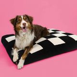 Coockoo Hondenkussen Cozy Block Zwart/Wit M-90x75x11cm