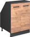 Vicco Rion Kast voor schuine wand – 60 x 81.6 cm met 2 deuren, kastromp 60 cm diepte Krachtige eik goud