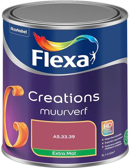 FLEXA Creations Muurverf - Extra Mat - A5.33.39 - 1 liter