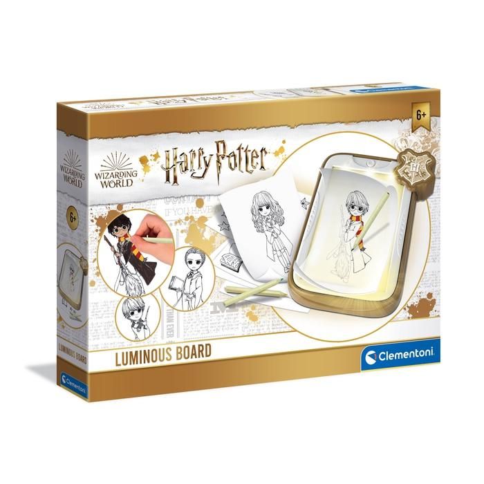 Clementoni Harry Potter Luminous Drawing Board - Children's Stencil Set