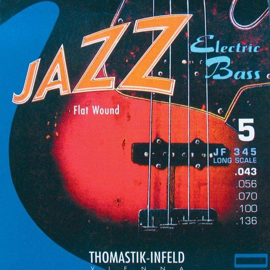 Thomastik-Infeld JF 345 Jazz Flat Wound Long Scale 5 snarig