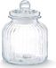ZELLER Glazen voorraadpot/koekjespot rond met deksel 2800 ml - 17,5 x 22 cm