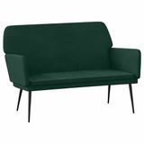 vidaXL Bankje Donkergroen Fluweel 108x79x79 cm