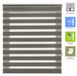 Volets roulants jour et nuit, 140x180 cm, anthracite, polyester