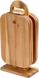 Kesper Snijplanken, op standaard, acacia, 6 stuks, bruin