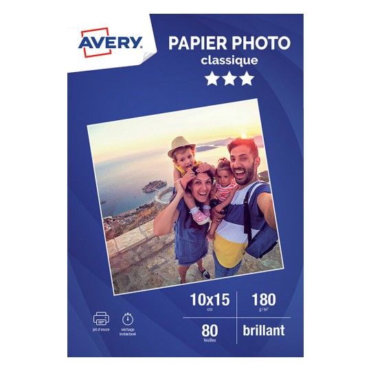 Avery C2570-80 - Pakken fotopapier - wit - inkjet-technologie - doos