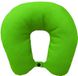 Unyqoos® Coussin de nuque confortable et polyvalent vert avec rembourrage en microfibre pour les voyages et la détente