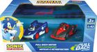 Carrera Speelgoedvoertuig - Sonic the Hedgehog Sonic vs. Shadow - Pull Back Auto - 1:43 - 2 Stuks