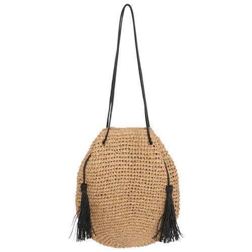 ICHI raffia shopper IAMAIKEN naturel