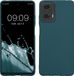 kwmobile telefoonhoesje geschikt voor Motorola Moto G24 / E14 / G04 / G04s - Hoesje voor smartphone - Back cover in petrol