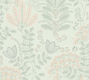 LivingWalls Famous Garden 393493 - Botanisch Vliesbehang - Groen Grijs Roze Oranje - 10,05 m x 0,53 m