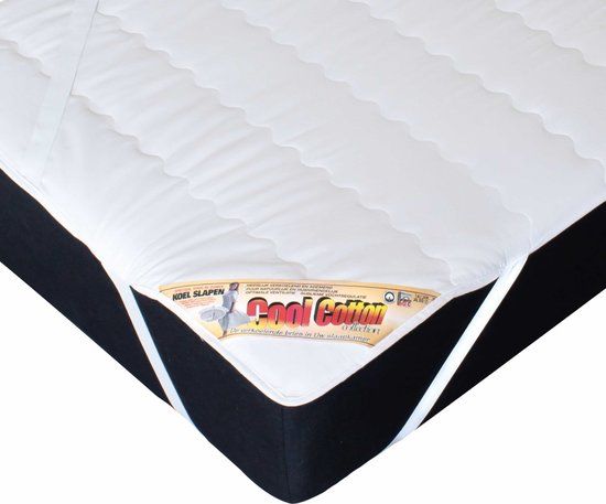 Cool Cotton Matrasbeschermer - 160x210 cm - Wit - Katoen - Wasbaar