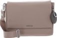 MANDARINA DUCK Leren Schoudertas Mellow Leather Messenger Warm Taupe