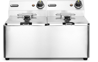 Hendi Frituurpan 2x 8 Liter - Friteuse Kitchen Line - 230V / 7kW - 55x43x(H)34,5cm