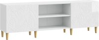 vidaXL TV-kast 150 x 31 x 50 cm Hoogglans Wit Bewerkt hout