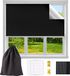Store-rolgordijn - Zelfklevend - 300 x 145 cm - Op maat te snijden - 70-90% verduistering - Kunststof - Vert
