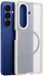 BLUEO Hoesje geschikt voor Samsung Galaxy Z Fold 8 Ultra - Blueo Skin Friendly Frosted Anti-Drop Back Cover - Geschikt voor MagSafe - Lichtgrijs