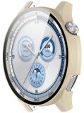 Wigento Huawei Watch GT 5 46mm: plastic horlogekast + beschermend hardglas, beige kleur