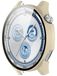 Wigento Huawei Watch GT 5 46mm: plastic horlogekast + beschermend hardglas, beige kleur