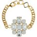 OTAZU Bracelet géométrique en cristal Taille : OS | Bracelets Outlet | Femmes | Or