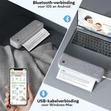 Imprimante thermique - Imprimante photo - Sans fil - A4 - Compatible avec téléphone - Ordinateur portable - Portable - Compact