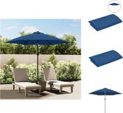 vidaXL Vervangingsdoek voor parasol 300 cm azuurblauw
