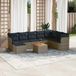 Maison Exclusive - Ensemble de jardin 9 pièces, avec coussins, gris, en polyrotin
