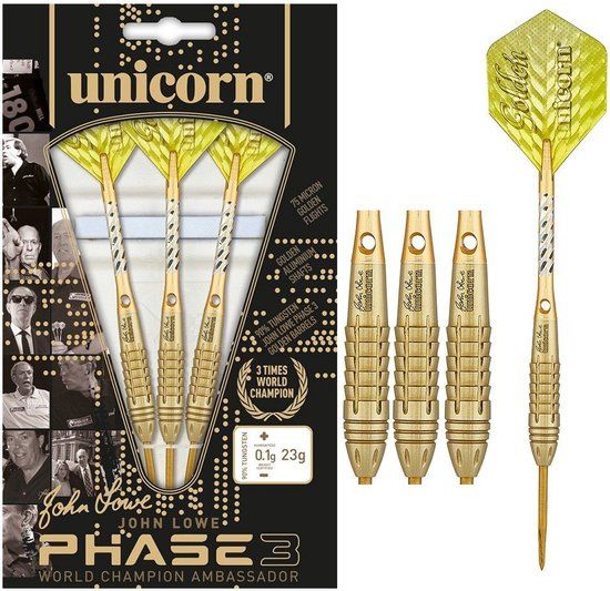 Unicorn John Lowe Phase 3 90% - Dartpijlen 21 Gram