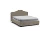 Lit double en tissu tourterelle 160x200 cm