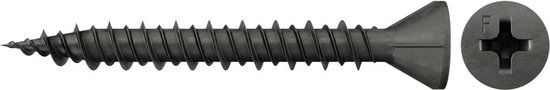 Fischer 665098 - Metaalschroef - 3.9 x 30 mm - Zwart - 1000 stuks