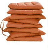 Lavea® Stoelkussens 40x40 cm, Set van 4 – Zitkussen & Stoelpads voor Binnen en Buiten – Comfortabel, Wasbaar en Duurzaam – Terracotta
