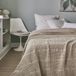 Essix - Yogi - Effen sprei in katoen jacquard 260x240 cm