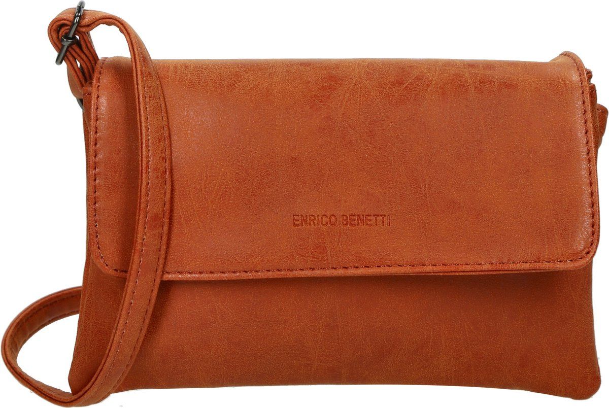 Enrico Benetti Anna crossbodytas met overslag 66639 - roest kleur