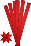 Merkloos / Sans marque Hobby/knutsel vlecht papier - 100x - vlecht stroken - rood - 73 cm - vlechten