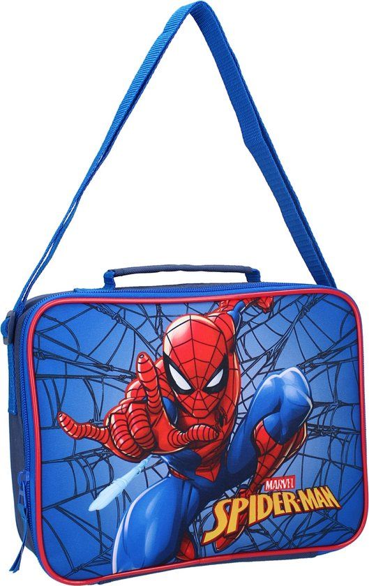 Spiderman Lunchtas - Blauw - Polyester - 2022 Model